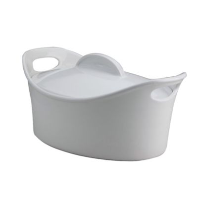 Rachael Ray 4.25qt Stoneware Casseroval Baker