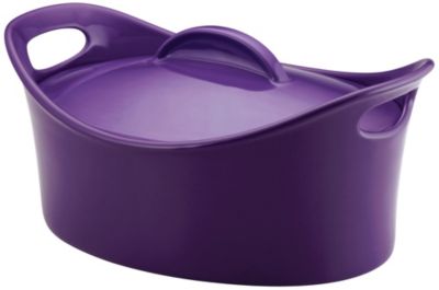 Rachael Ray 4.25qt Stoneware Casseroval Baker