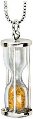 Silver "Time in a Bottle" Citrine Dust Pendant