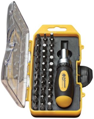 38pc Ratcheting Screwdriver Set