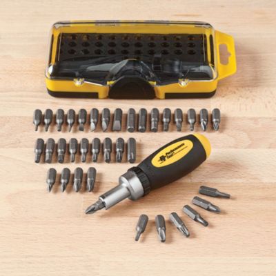 38pc Ratcheting Screwdriver Set