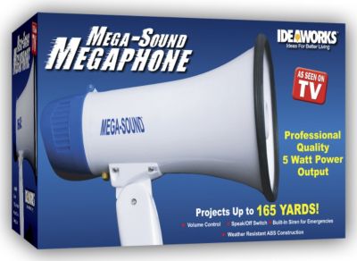 Ideaworks Mega Sound Large Megaphone