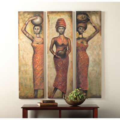 African Woman Panels