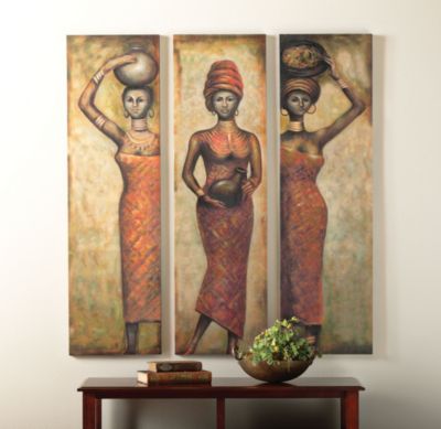 African Woman Panels
