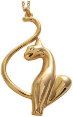 Save 34% Baby Phat Gold Tone Puffy Cat Pendant