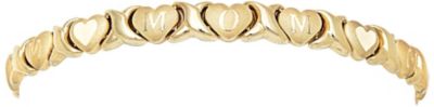 10K Gold Heart "Mom" Bracelet