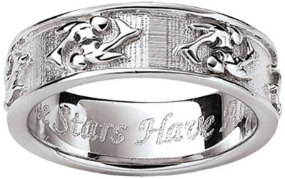 Sterling Silver Engraved Zodiac Band