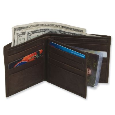 Men's Leather Bi-Fold Wallet