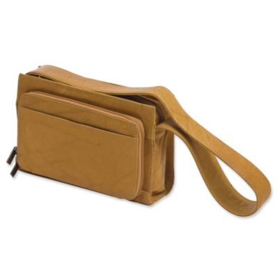 Leather Organizer Shoulder Bag