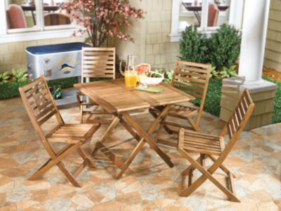 Newbury 5pc Folding Dining Set
