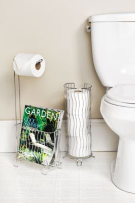 Wave Toilet Caddy and Tissue Roll Holder