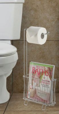 Wave Toilet Caddy and Tissue Roll Holder