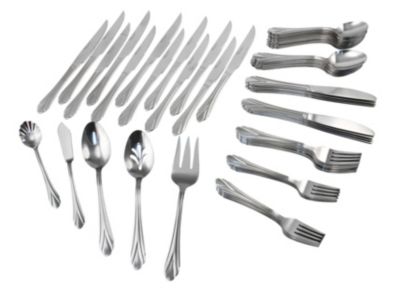 Hampton Forge Rose 101 Piece Flatware Set