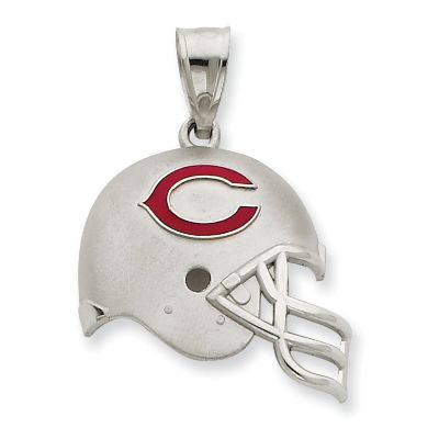 Sterling Silver Enameled NFL Helmet Charm