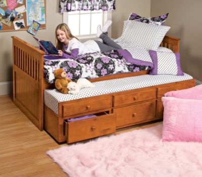 Cama nido Captains con gaveta de almacenamiento