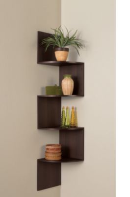Zig Zag Corner Wall Shelf