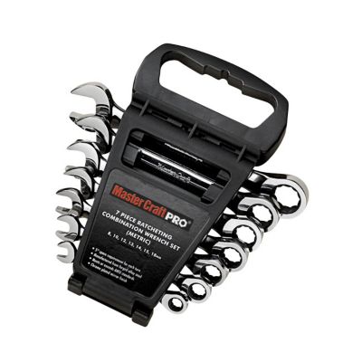 Master Craft PRO&reg; 7pc Metric Ratchet Wrench Set