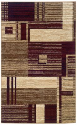Contemporary Squares Brown 3-Pc. Rug Set