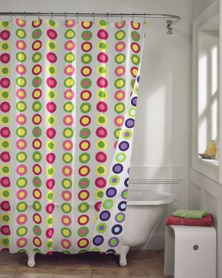 Pop Dots Reversible Shower Curtain
