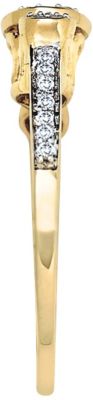 10K Gold 1/4 ct tw Diamond Cluster Ring