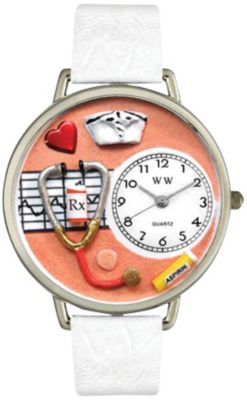 Whimsical Silvertone Nurses Watch