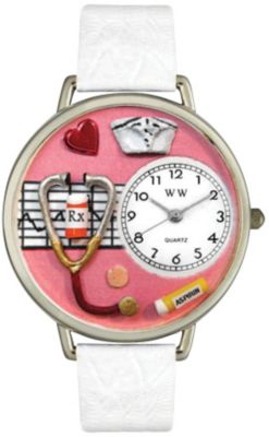 Whimsical Silvertone Nurses Watch