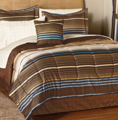 Symmetry Brown 8pc Comforter Set
