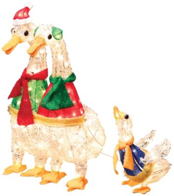 Christmas Geese w/Baby Goose
