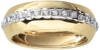 Diamond Fascination&trade; 14K Gold Band Ring