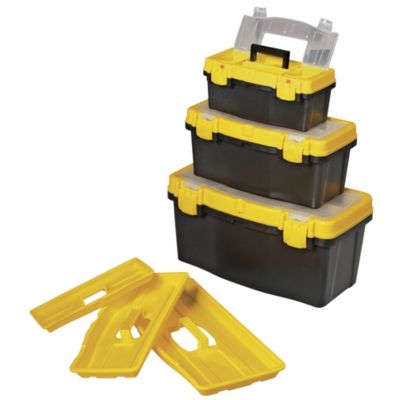Master Craft® 3pc Tool Box Set