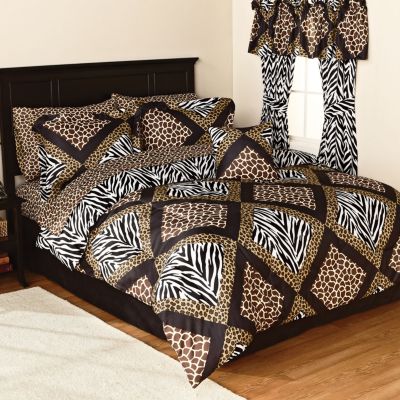 McLeland Design Congo Reversible Leopard Bed Set
