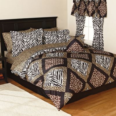 McLeland Design Congo Reversible Leopard Bed Set