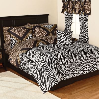 McLeland Design Congo Reversible Leopard Bed Set