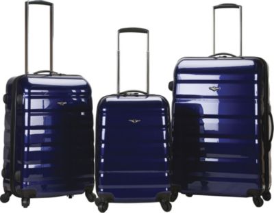 Atlantis 3pc Poly Carbonate-ABS Luggage Set