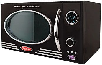 Nostalgia Electrics RMO-400BLK Retro Series Microwave Oven - Black
