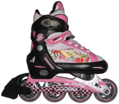 Mongoose Youth Girl Adjustable In Line Skates