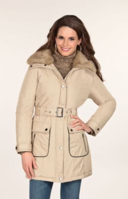 Save 30% KC Collections Womens Belted Coat