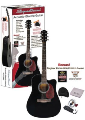 Spectrum 41" Acoustic/Electric Guitar-Black Gloss