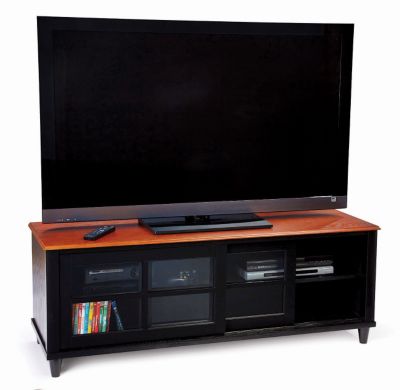 60" Entertainment Center w/Sliding Glass Doors