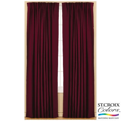 St. Croix Colors Pinch Pleat Insulated Draperies