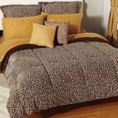 Out of Africa Fleece Chocolate Mini Comforter Set