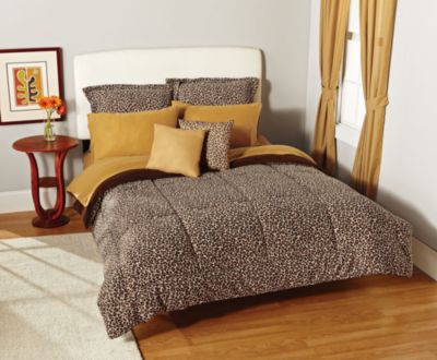 Out of Africa Fleece Chocolate Mini Comforter Set