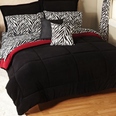 Out of Africa Fleece Chocolate Mini Comforter Set