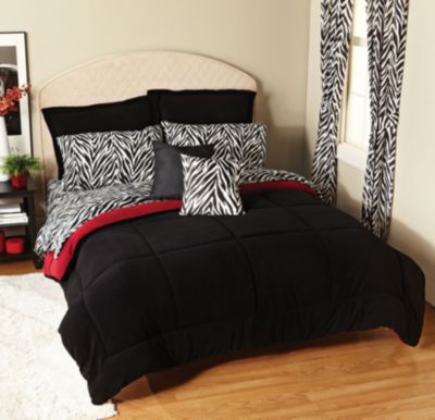 Out of Africa Fleece Chocolate Mini Comforter Set