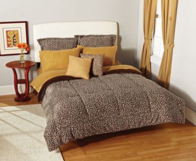 Out of Africa Fleece Chocolate Mini Comforter Set