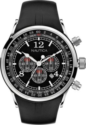 Nautica Black Chronograph Watch