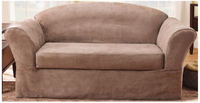 Sure Fit Soft Suede Supreme 2 pc Sofa Slipcover