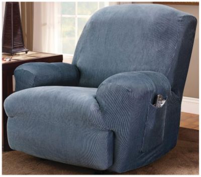 Sure Fit Stretch Stripe 1 pc Recliner Slipcover