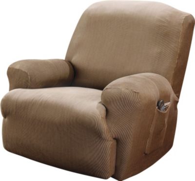 Sure Fit Stretch Stripe 1 pc Recliner Slipcover
