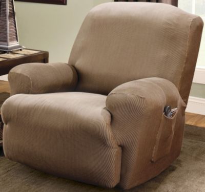 Sure Fit Stretch Stripe 1 pc Recliner Slipcover
